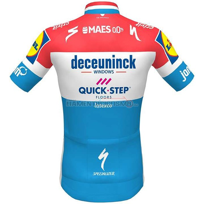 Abbigliamento Ciclismo Deceuninck Quick Step Campione Paesi Bassi Manica Corta 2020